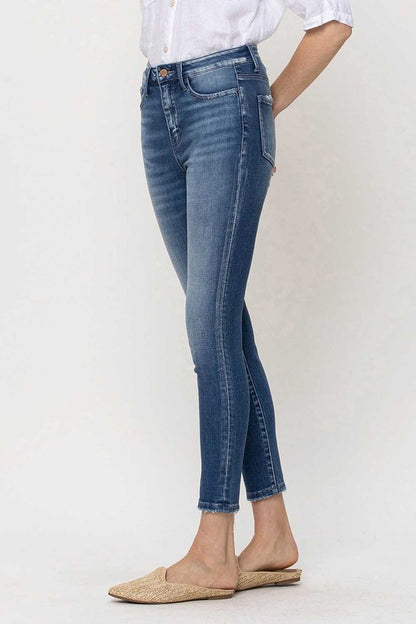 High Rise Crop Skinny