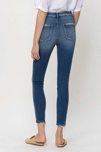 High Rise Crop Skinny