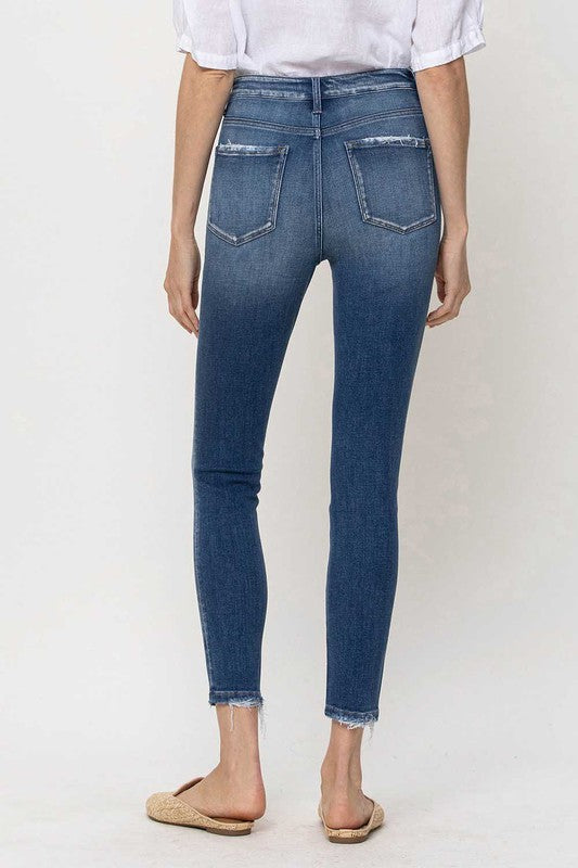 High Rise Crop Skinny