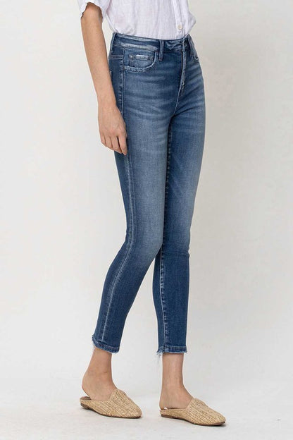 High Rise Crop Skinny