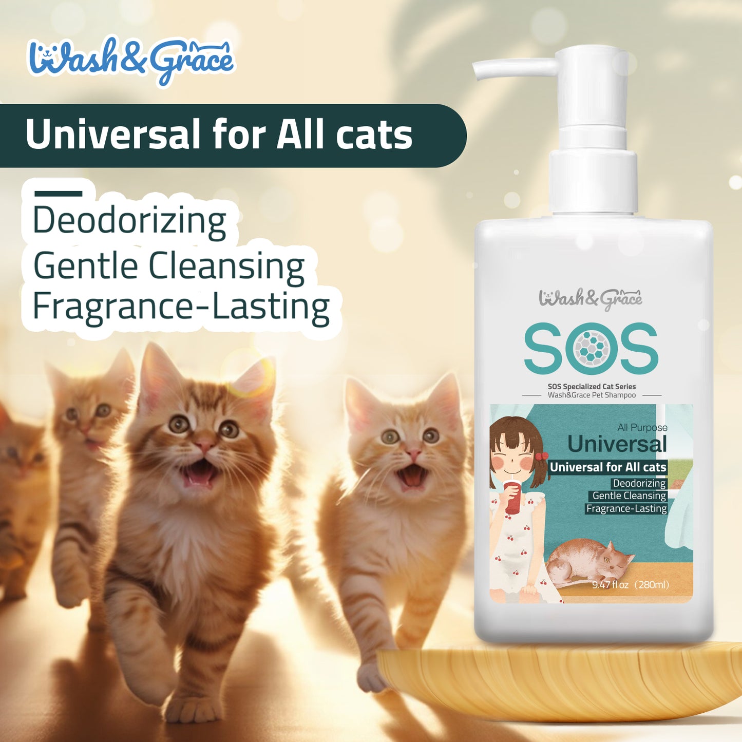 SOS Specialized Cat Series (Universal for All Cats) Shampoo