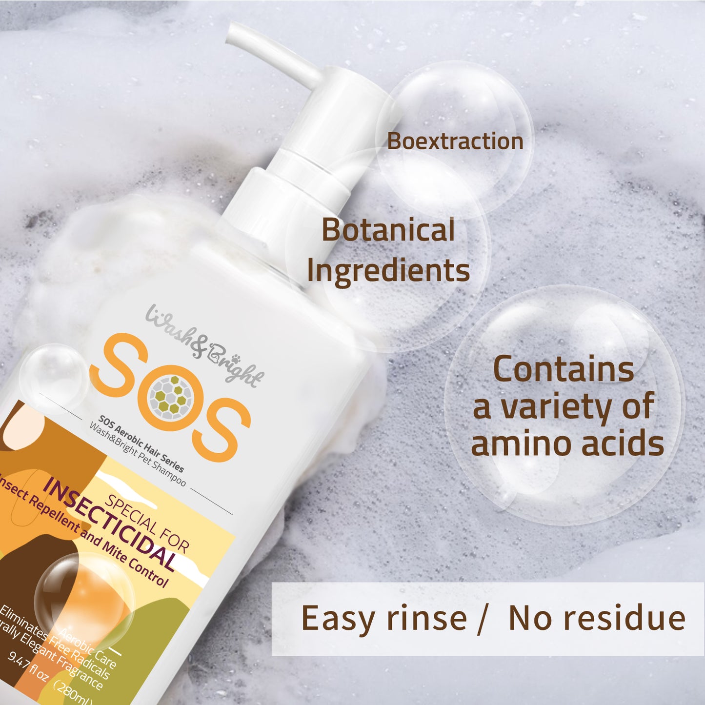 SOS Insect Repellent and Mite Control Pet Shampoo