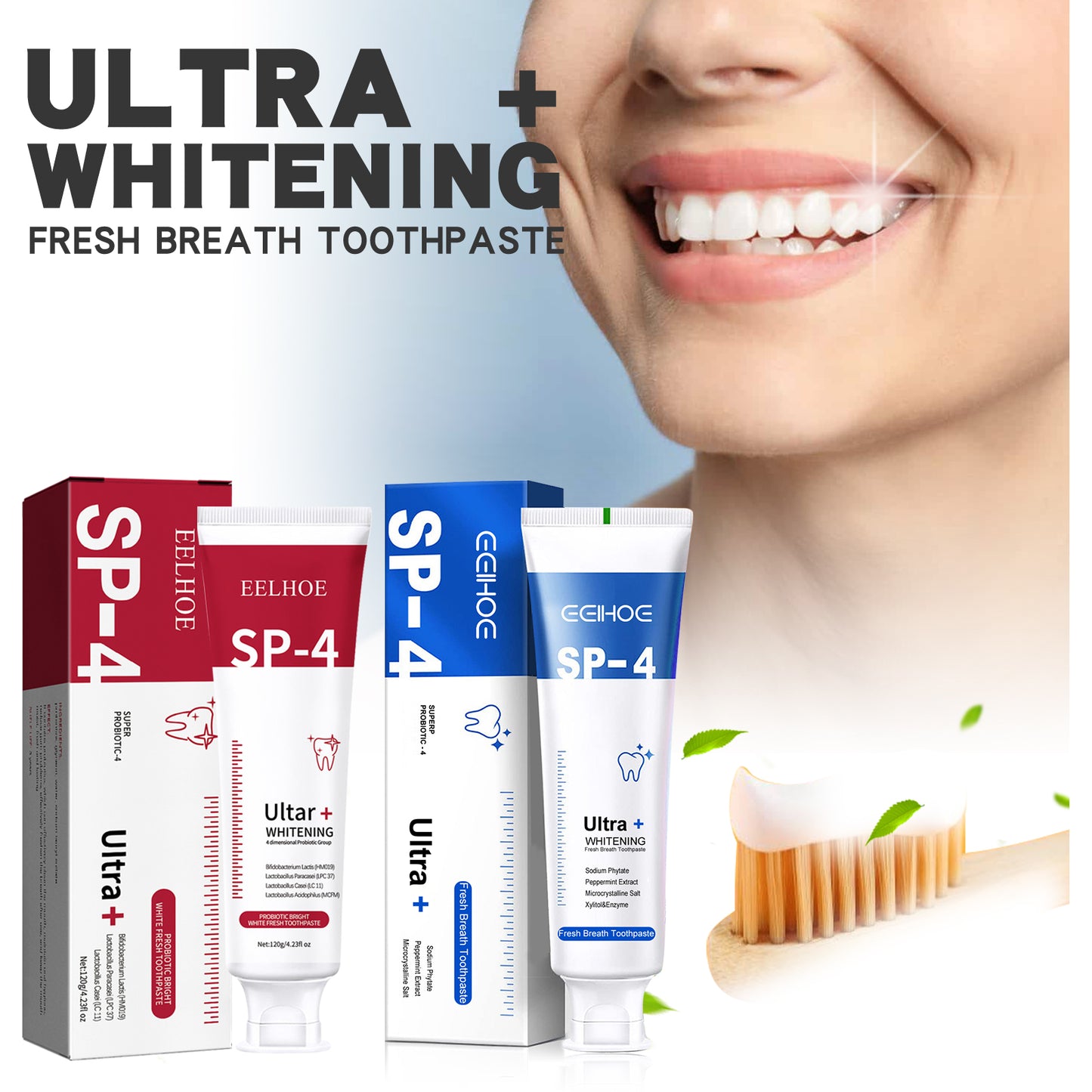 益生菌亮白牙膏 Probiotic Brightening Toothpaste