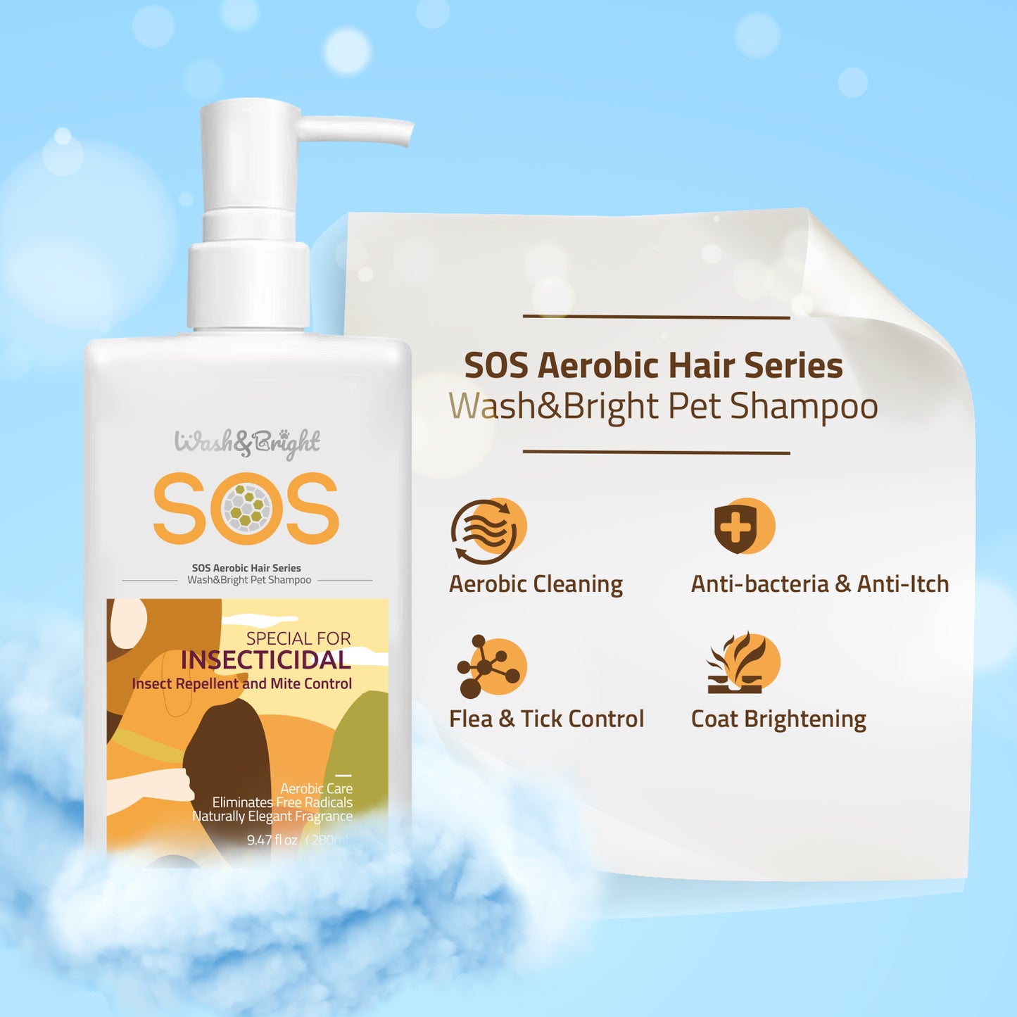 SOS Insect Repellent and Mite Control Pet Shampoo