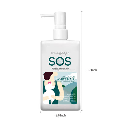 SOS Shiny Hair for White Dogs Pet Shampoo